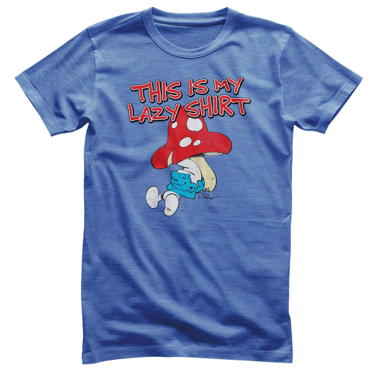 Smurfs - The Smurfs - This Is My Lazy Shirt Mens T-Shirt