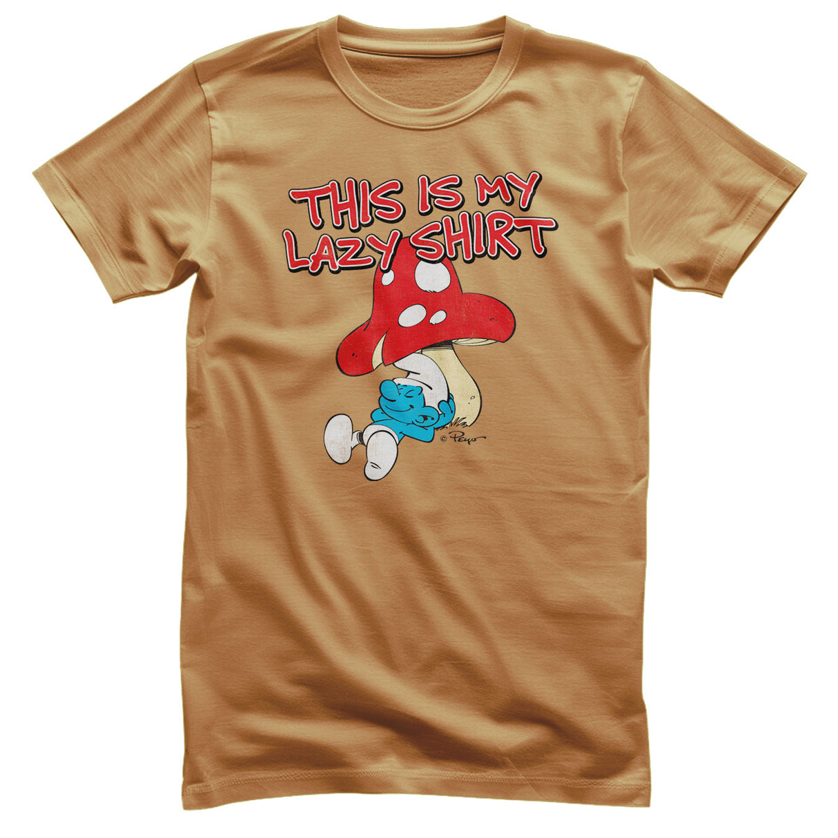 Smurfs - The Smurfs - This Is My Lazy Shirt Mens T-Shirt