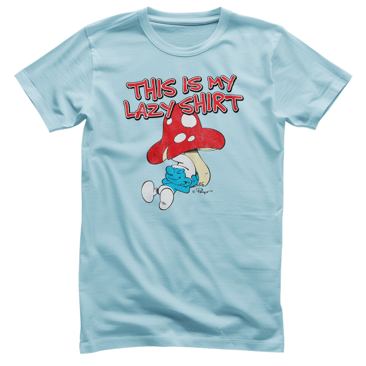 Smurfs - The Smurfs - This Is My Lazy Shirt Mens T-Shirt