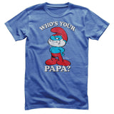 Smurfs - Who's Your Papa Mens T-Shirt
