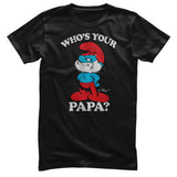 Smurfs - Who's Your Papa Mens T-Shirt