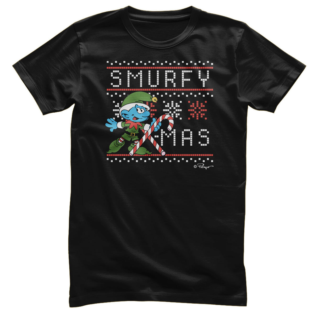 Smurfs - Smurfy X-Mas Mens T-Shirt