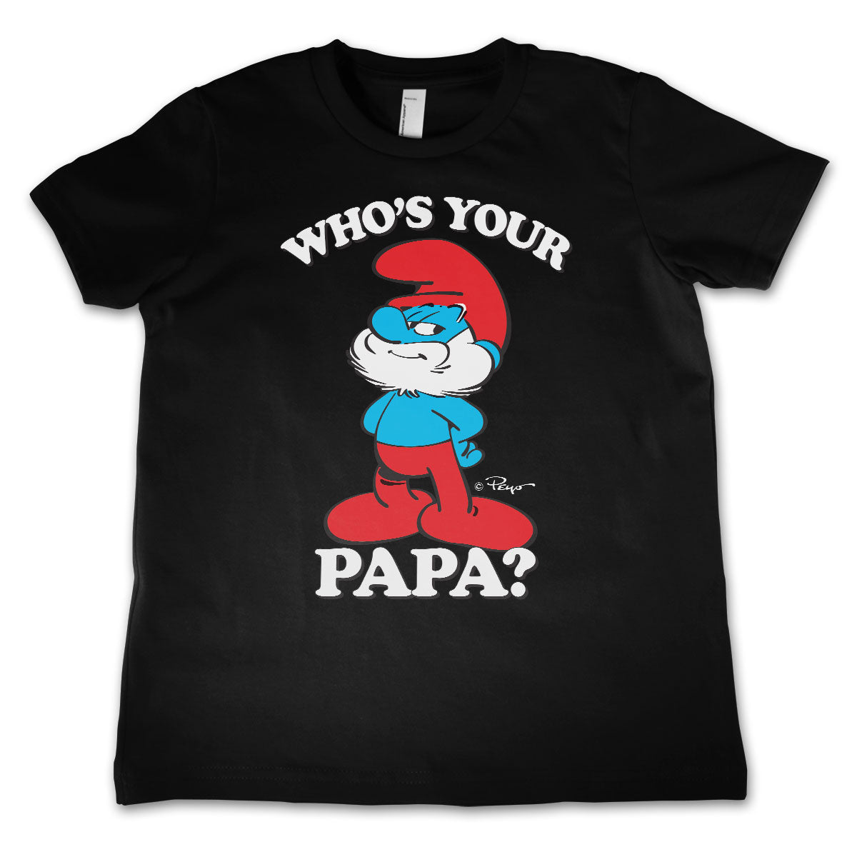 Smurfs - Who's Your Papa? Kids T-Shirt
