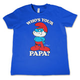 Smurfs - Who's Your Papa? Kids T-Shirt