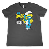 Smurfs - Blue, Blonde & Proud Kids T-Shirt