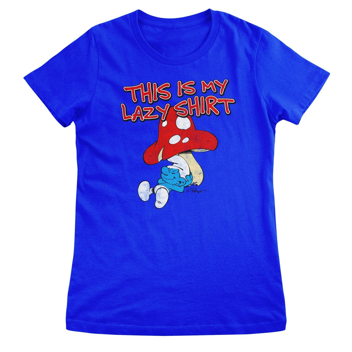 Smurfs - The Smurfs - This Is My Lazy Shirt Women T-Shirt