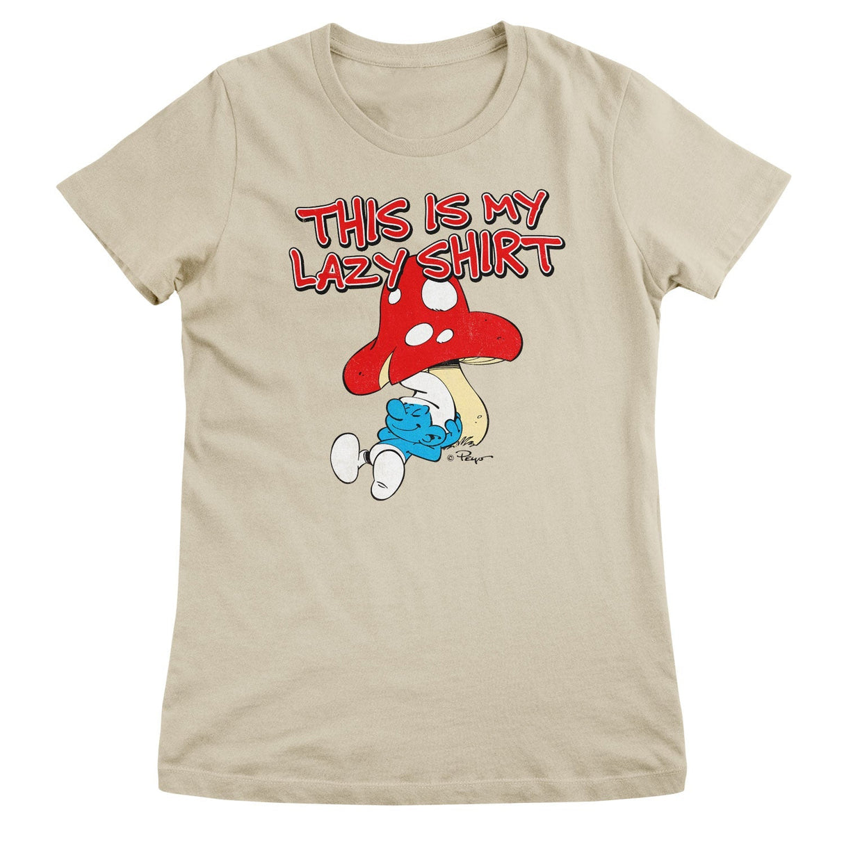 Smurfs - The Smurfs - This Is My Lazy Shirt Women T-Shirt