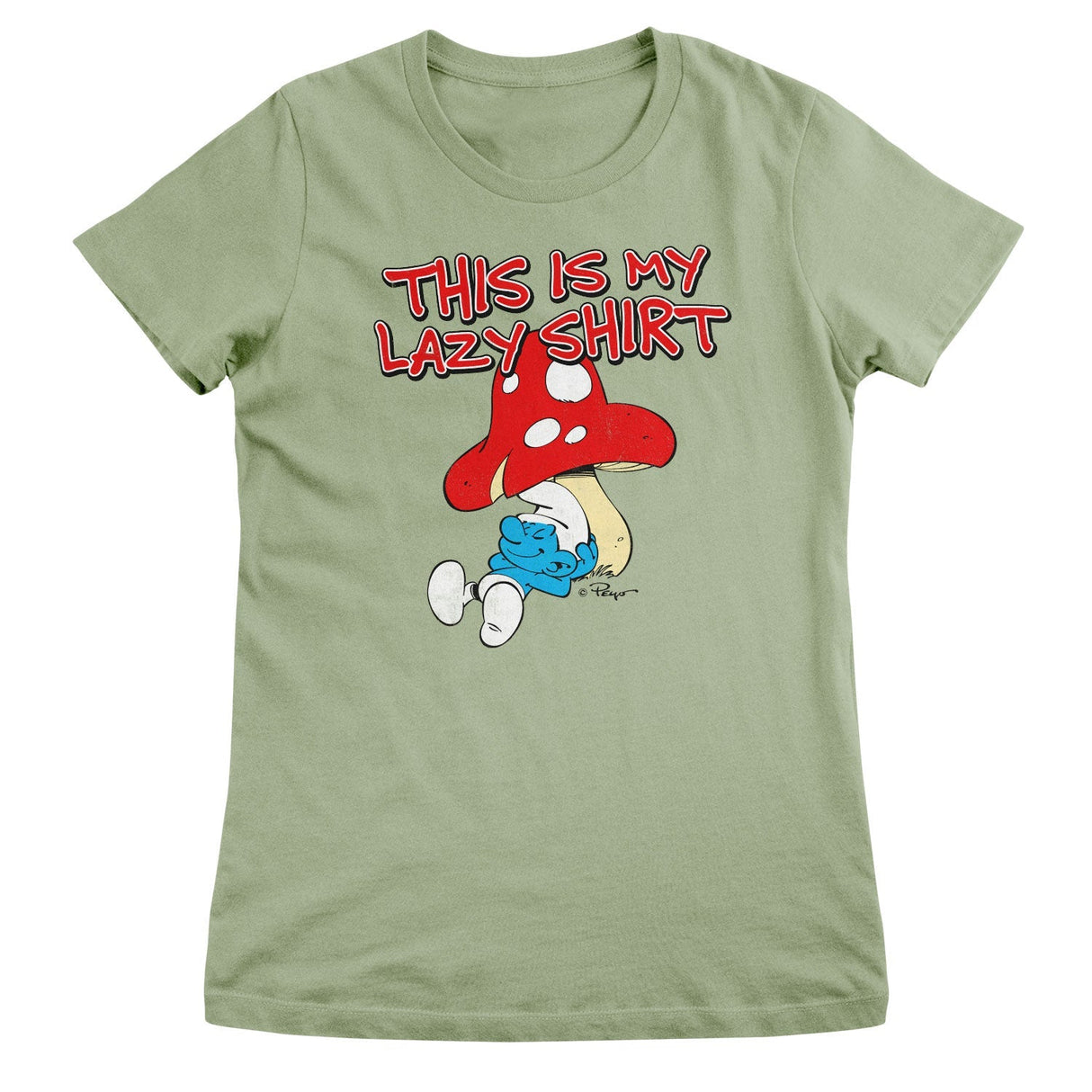 Smurfs - The Smurfs - This Is My Lazy Shirt Women T-Shirt