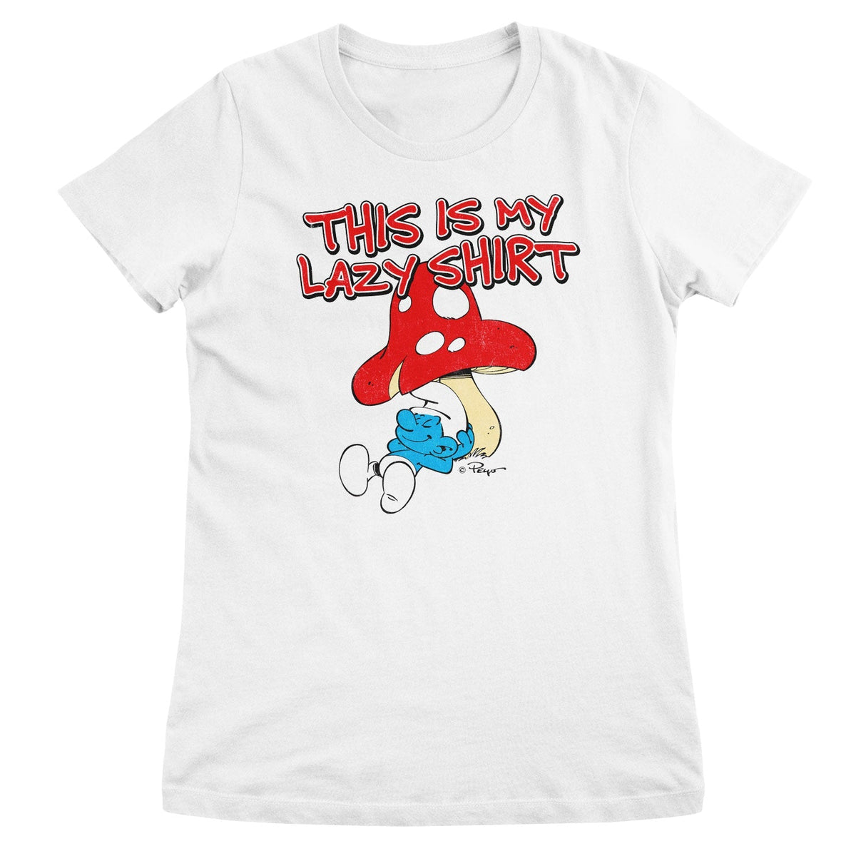 Smurfs - The Smurfs - This Is My Lazy Shirt Women T-Shirt