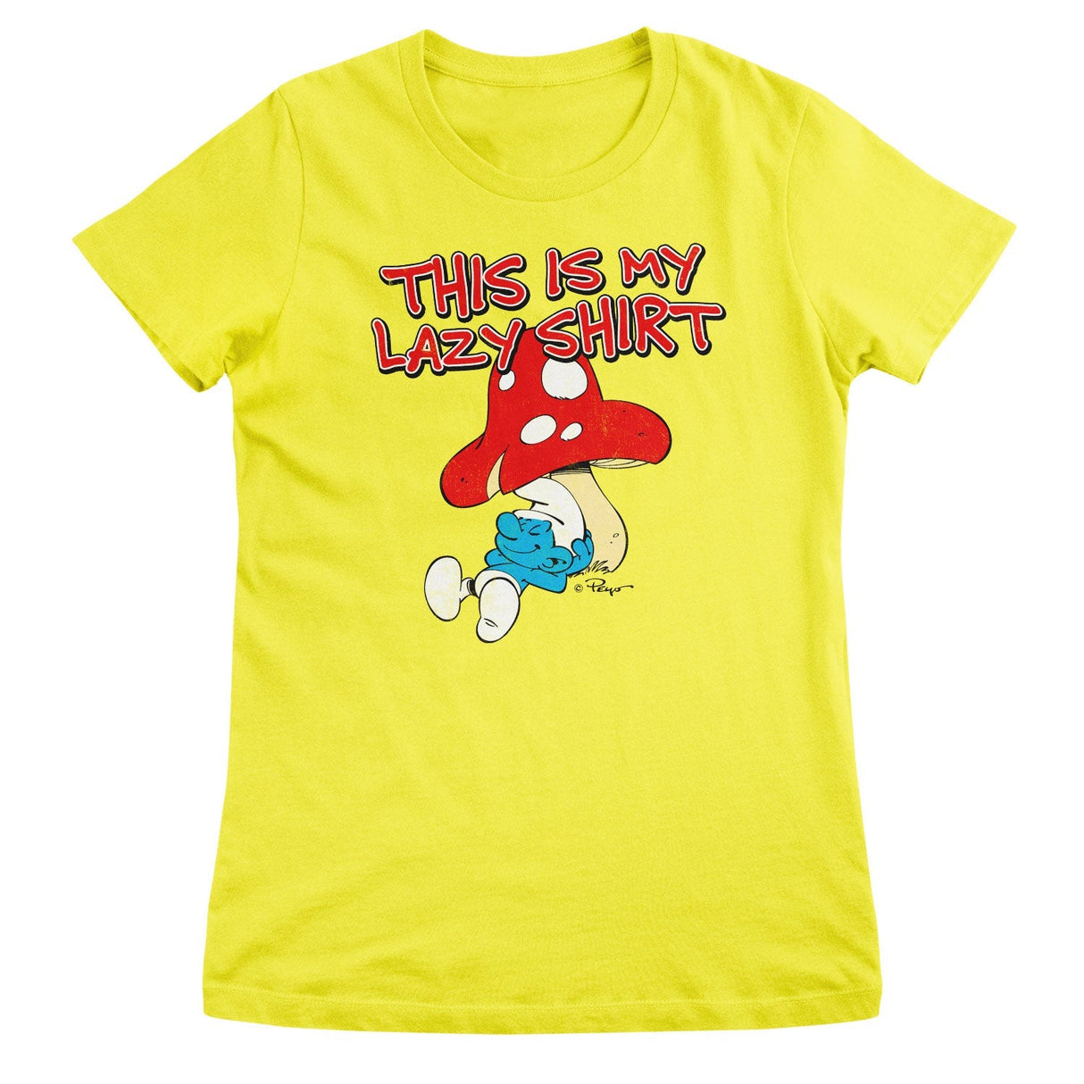 Smurfs - The Smurfs - This Is My Lazy Shirt Women T-Shirt