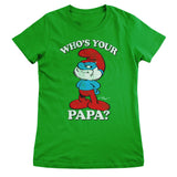 Smurfs - Who's Your Papa Women T-Shirt
