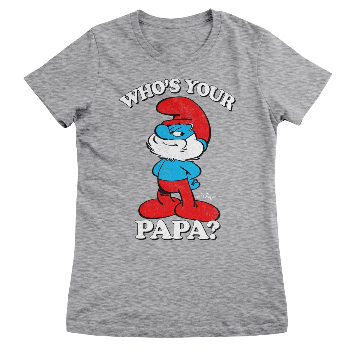 Smurfs - Who's Your Papa Women T-Shirt