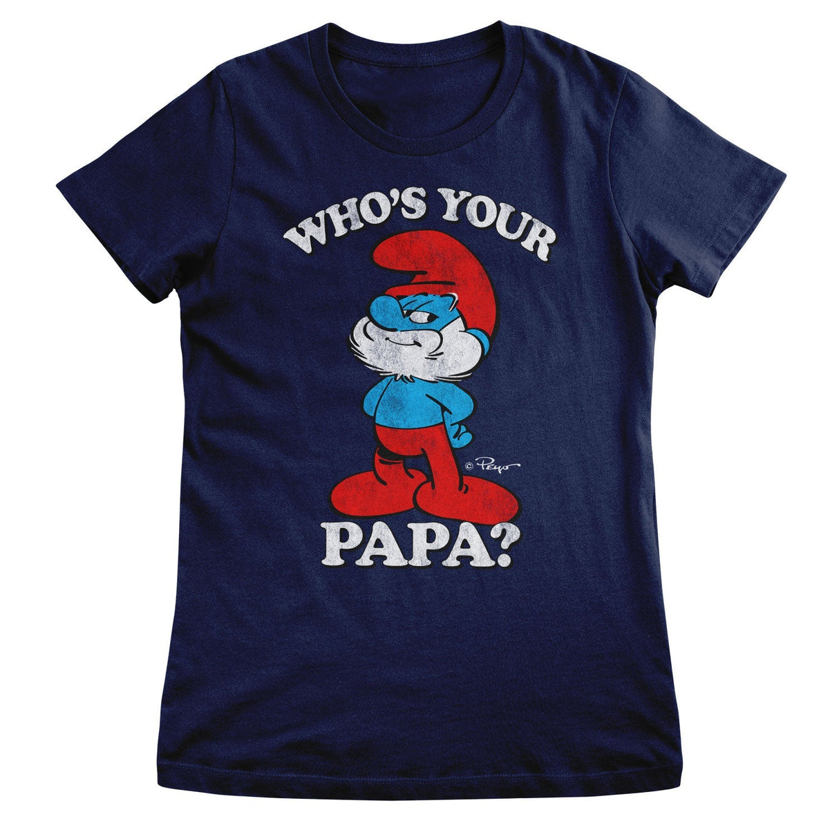 Smurfs - Who's Your Papa Women T-Shirt