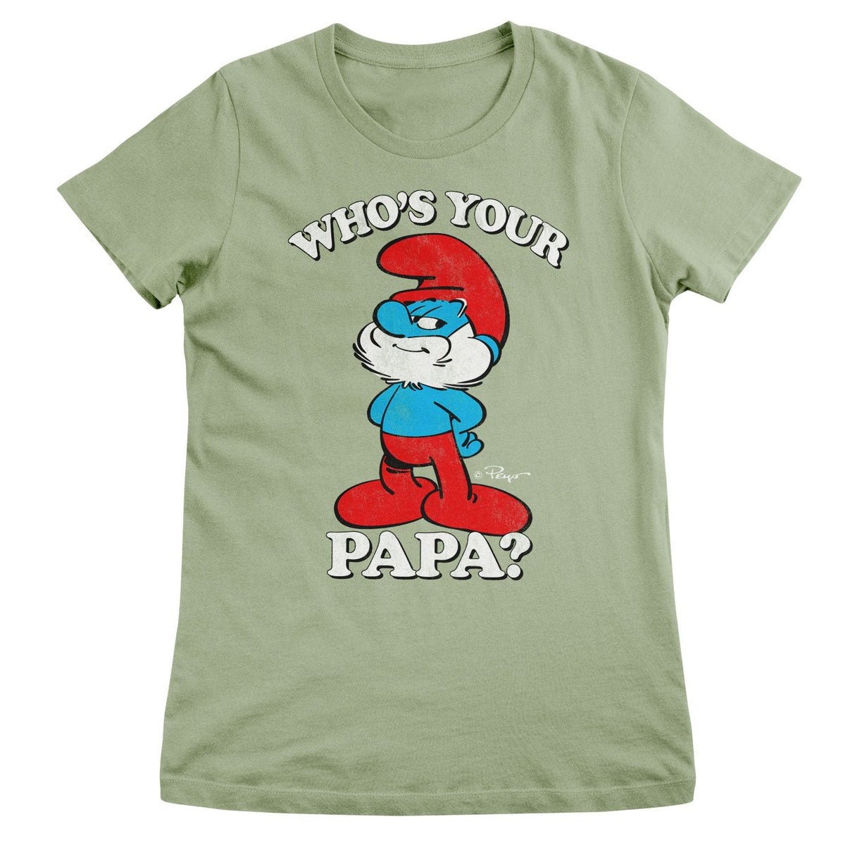 Smurfs - Who's Your Papa Women T-Shirt