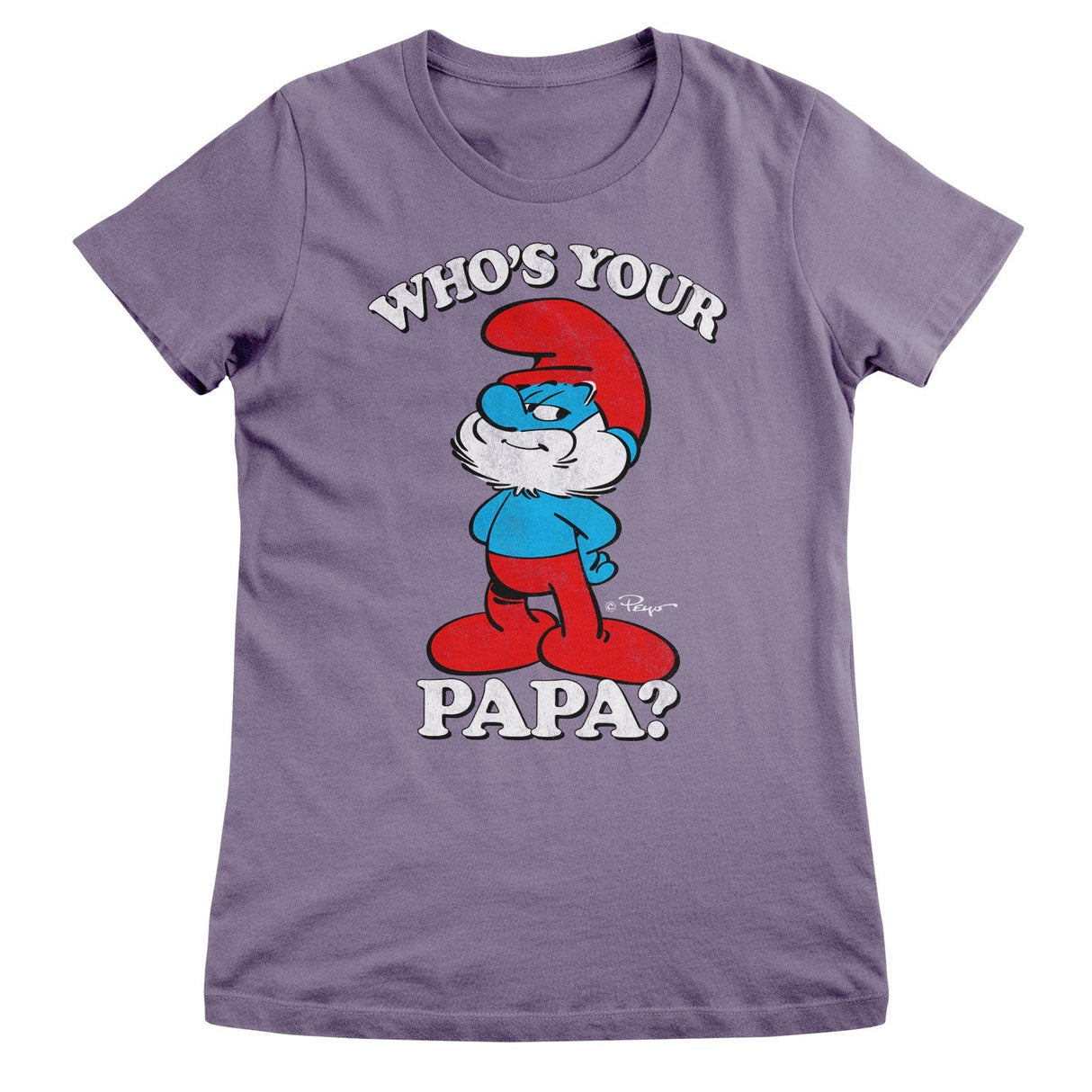 Smurfs - Who's Your Papa Women T-Shirt