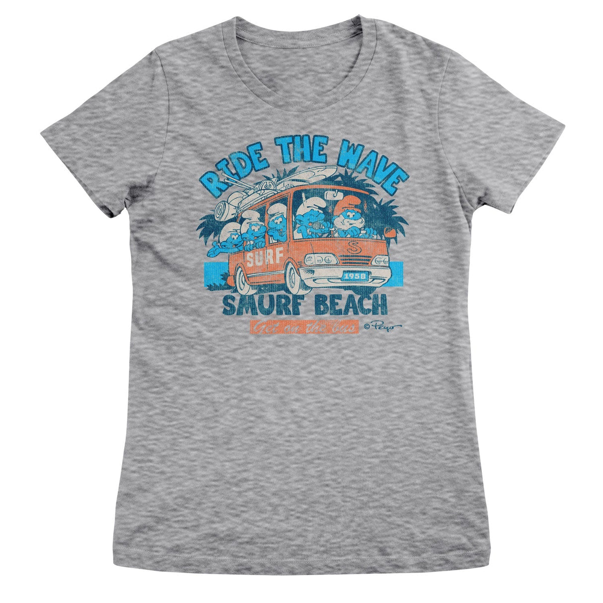 Smurfs - Ride The Wave - Smurf Beach Women T-Shirt