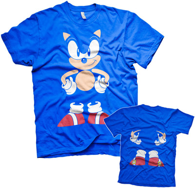 Sonic The Hedgehog - Front & Back Mens T-Shirt