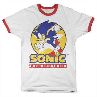 Sonic The Hedgehog - Fast Sonic Ringer Mens T-Shirt