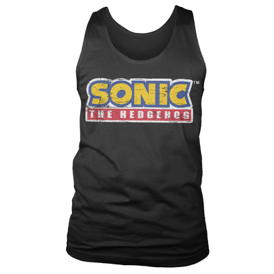 Sonic The Hedgehog - Cracked Logo Mens Tank Top Vest