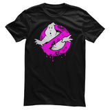 Ghostbusters - Pink Drip Logo Mens T-Shirt