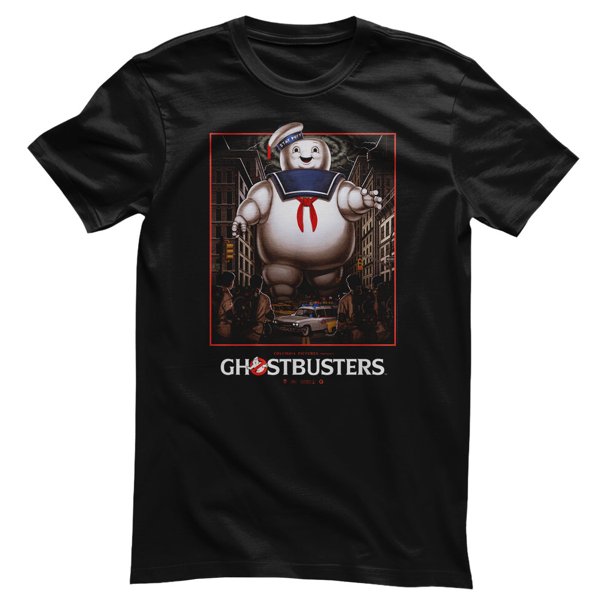 Ghostbusters - Stay Puft Marshmallow Man Poster Mens T-Shirt