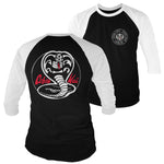 Cobra Kai - White Patches Baseball 3/4 Sleeve T-Shirt