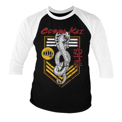 Cobra Kai - Punch Patch Baseball Long Sleeve T-Shirt