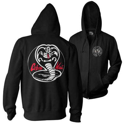 Cobra Kai - White Patches Zipped Hoodie