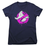 Ghostbusters - Pink Drip Logo Women T-Shirt