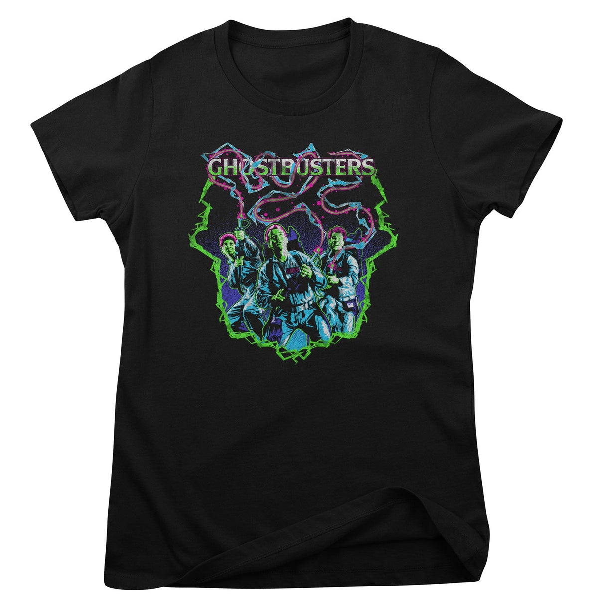 Ghostbusters - Neon Lightning Squad Women T-Shirt