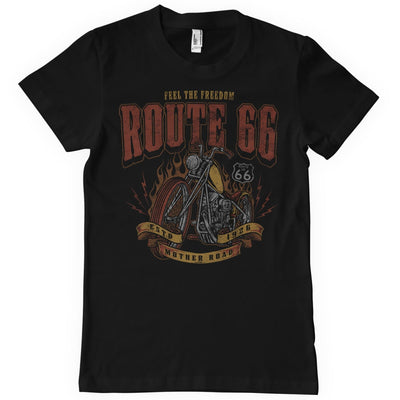 Route 66 - Golden Chopper Mens T-Shirt