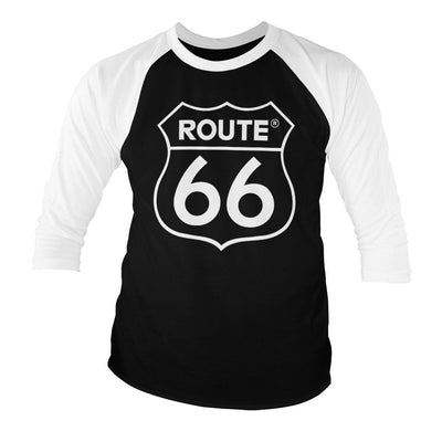 Route 66 - Logo Baseball Long Sleeve T-Shirt