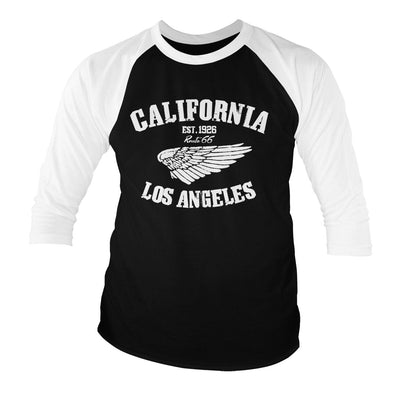 Route 66 - California Baseball Long Sleeve T-Shirt