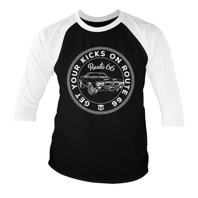 Route 66 - Get Your Kicks On Baseball Long Sleeve T-Shirt