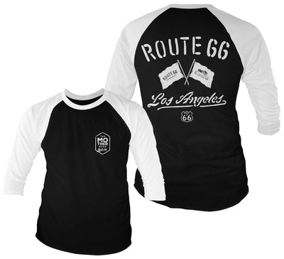 Route 66 - Los Angeles Baseball Long Sleeve T-Shirt