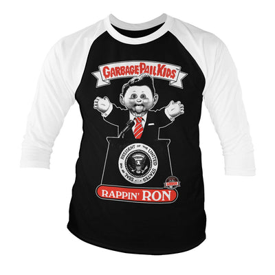 Garbage Pail Kids - Rappin' Ron Baseball Long Sleeve T-Shirt