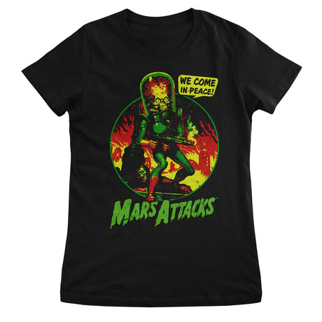 Mars Attacks - We Come In Peace Women T-Shirt