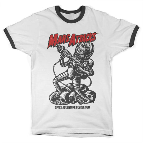 Mars Attacks - Space Adventure Bubbel Gum Ringer Mens T-Shirt