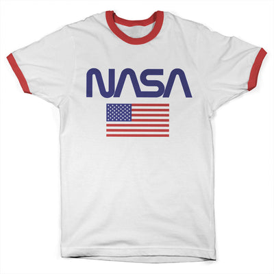 NASA - Old Glory Ringer Mens T-Shirt