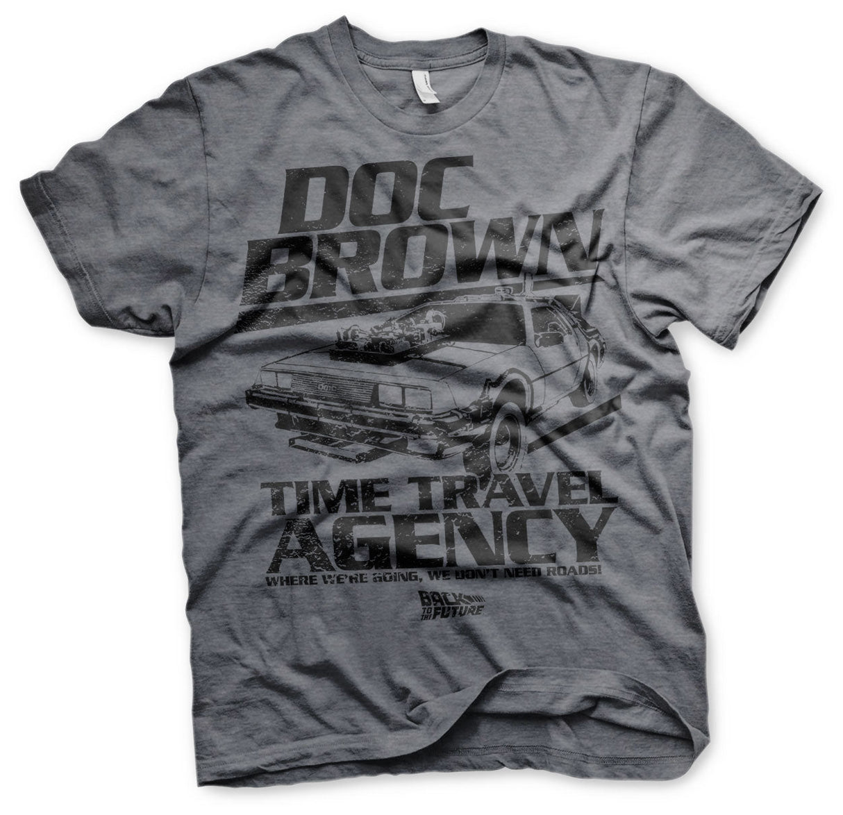Back to the Future - Doc Brown Time Travel Agency Mens T-Shirt