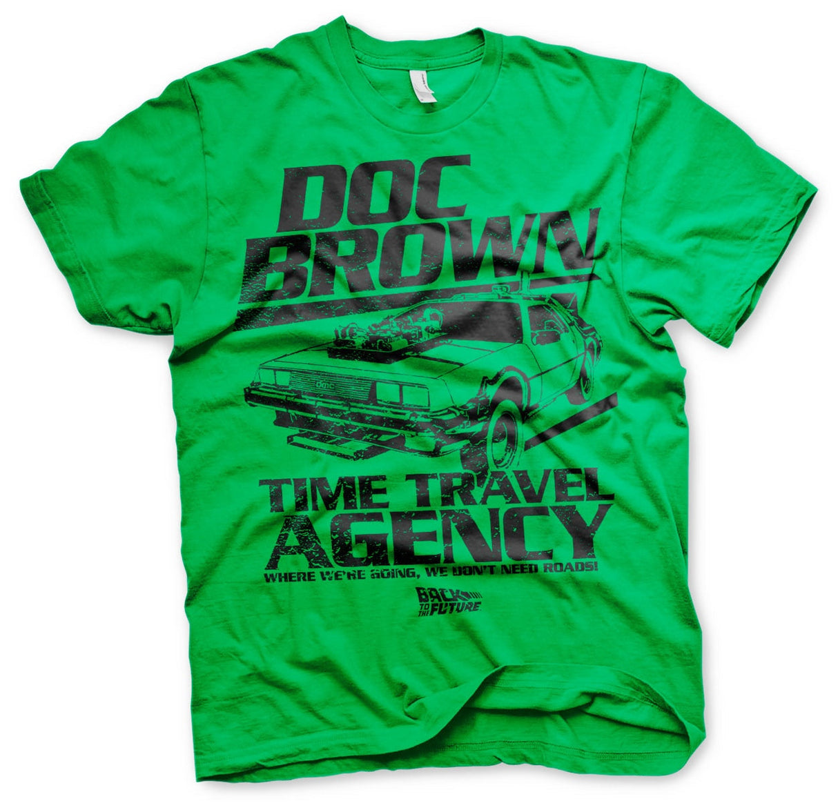 Back to the Future - Doc Brown Time Travel Agency Mens T-Shirt