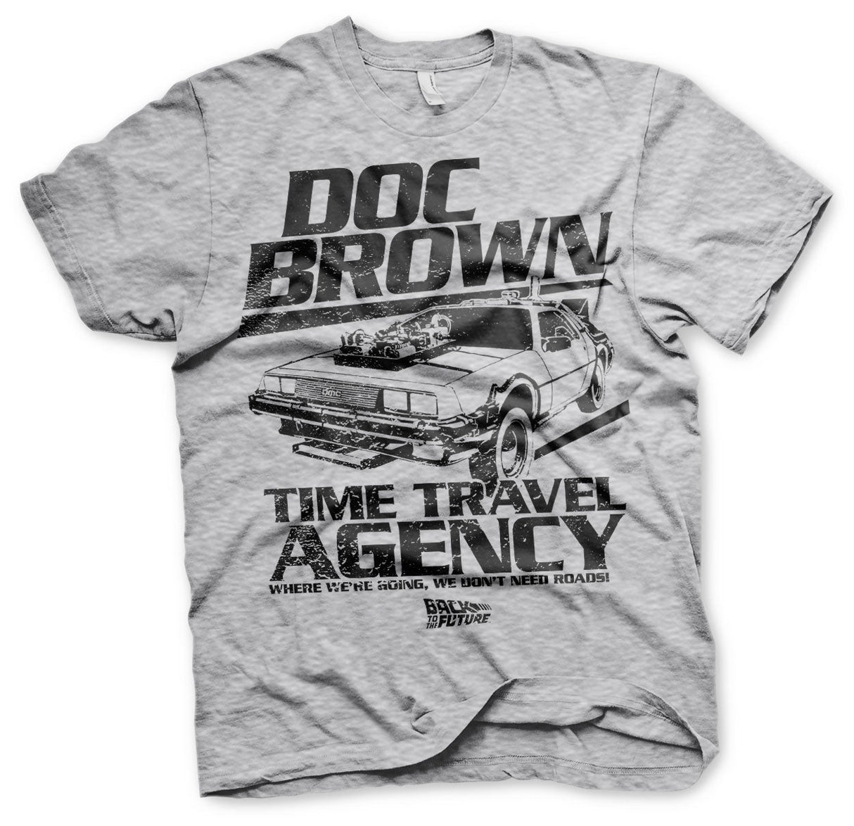 Back to the Future - Doc Brown Time Travel Agency Mens T-Shirt