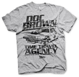Back to the Future - Doc Brown Time Travel Agency Mens T-Shirt