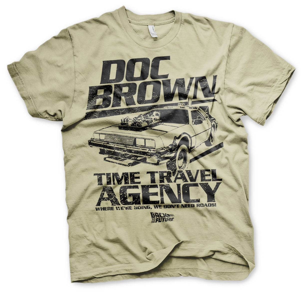 Back to the Future - Doc Brown Time Travel Agency Mens T-Shirt