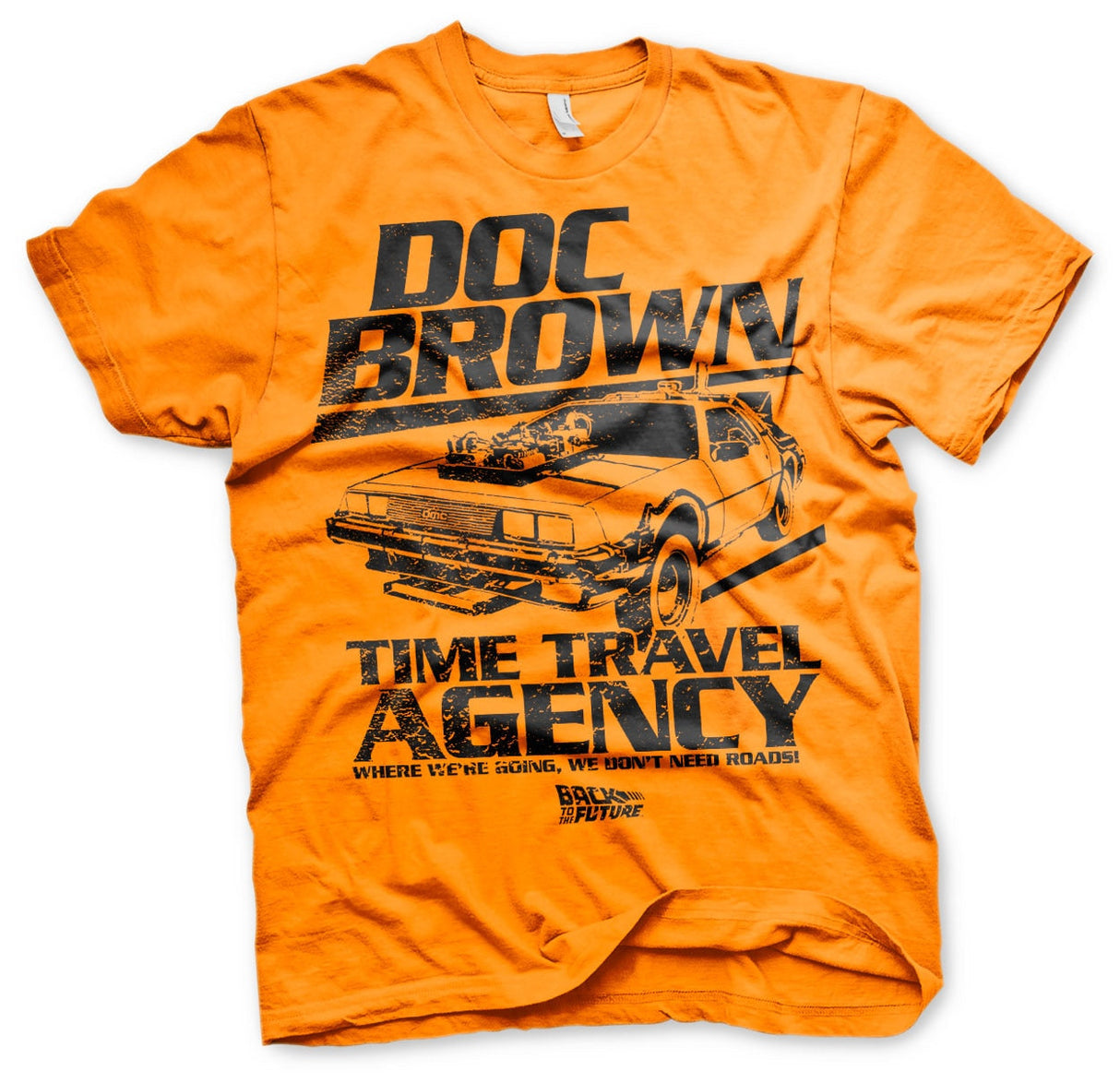 Back to the Future - Doc Brown Time Travel Agency Mens T-Shirt