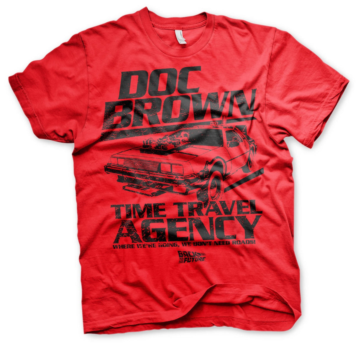 Back to the Future - Doc Brown Time Travel Agency Mens T-Shirt