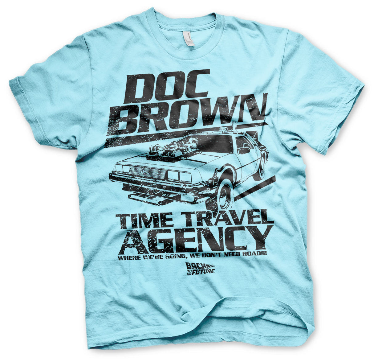 Back to the Future - Doc Brown Time Travel Agency Mens T-Shirt