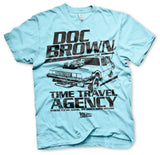 Back to the Future - Doc Brown Time Travel Agency Mens T-Shirt