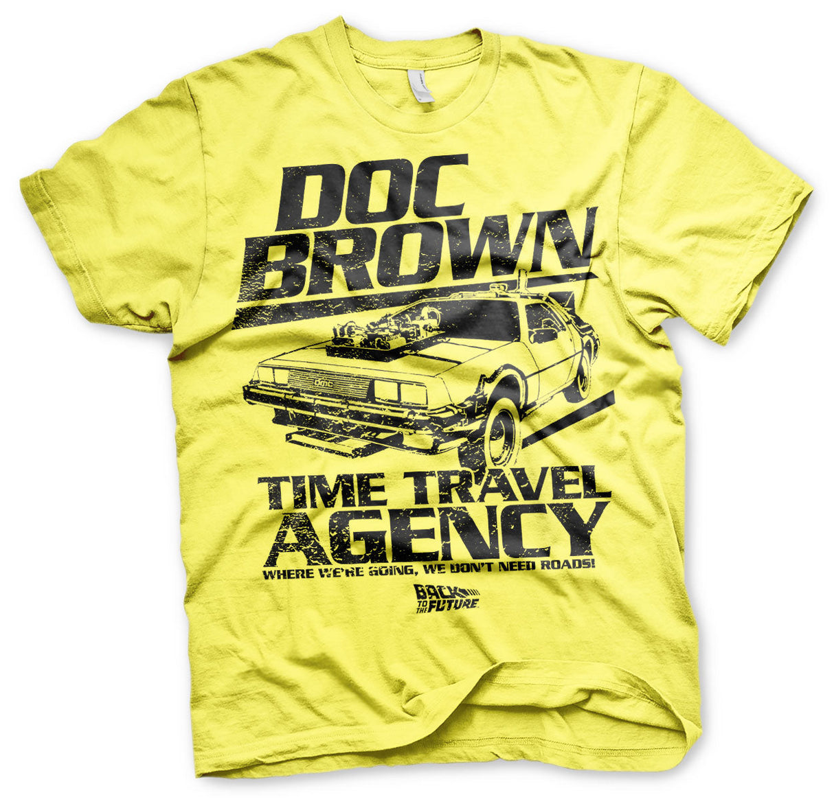 Back to the Future - Doc Brown Time Travel Agency Mens T-Shirt