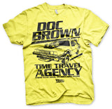 Back to the Future - Doc Brown Time Travel Agency Mens T-Shirt